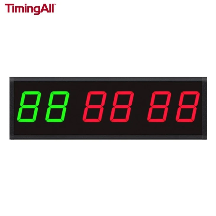 4-tolline 6-kohaline Bluetoothi ​​LED-intervall jõusaali taimer